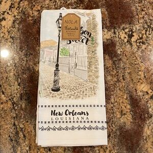 Traditional Bourbon Street Kitchen Towel, 18” x 28”, 100% Cotton, New, all Tags